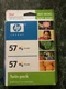 HP Invent 57 Tri Color (2) Ink Cartridges Pack EXP 09/2008