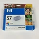 2 Sealed HP 57 Tri-Color Ink Cartridges 2 Pack Double Twin Pack Expired HP57