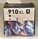 4-Pack BCYM High Yield Ink for HP 910XL Officejet Pro 8025 8022 8020 8028 8035