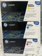 HP Genuine 502A Toner Cartridges Yellow Cyan Magenta Q6472A Q6471A Q6473A