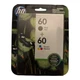 New Genuine HP 60 Combo 2pk Ink Cartridges Black/Tri-color N9H63FN Exp Dec 2018