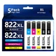 5 822XL Ink Cartridge for Epson Workforce Pro WF-3820 WF-4820  WF-4830 WF-4833