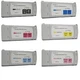 6 NEW Compatible Cartridges fits HP Designjet 5000 5500 for HP 81 UV Dye INK