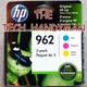 3-PACK HP GENUINE 962 COLOR INK (RETAIL BOX) for the OFFICEJET PRO 9020