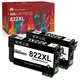 2 822XL Ink Cartridge Black Replacement for Epson Workforce Pro WF-3820 WF-4830