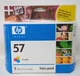 Genuine HP 57 Twin Pack Tri-color Ink Cartridges OEM Deskjet - Expired