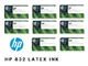 8 x Original Ink HP Latex 700 700W / No. 832 4UV75A to 4UV82A 1000ml INK SET