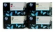 4 x Original HP Ink Designjet 1050 1055 CM / No. 80 C4871A C4846A -C4848A INK