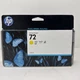 Genuine HP 72 Yellow Ink C9373A T790  T610 T2300 T1120 T1200 T1300  (130ML)