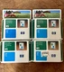 Lot Of 4 HP Cyan C9425A 28ml Inkjet Cartridges OEM Sealed Exp 7/2007