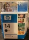 New Genuine HP 14 Black Ink Cartridge EXPRED