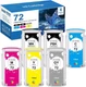 6 Packs Compatible HP 72 ink cartridges for HP Designjet T610 620 770 1200