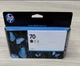 Genuine HP 70 Gray  130 ml  - New Factory Sealed Ink  (C9450A)