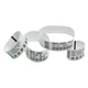 Zebra 10015355K Z-band Ultrasoft Wristband Labels Cartridge Kit White - 1" X 11"