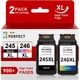 Black Color PG-245XL CL246XL Ink Cartridge for Canon MG2920 MG2522 MG2550 MX490