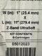 6 Pk Zebra 10015355K 1"&times;11" Adult Z-Band UltraSoft Wristband Cartridge 175 White
