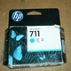 New Genuine HP 711 DesignJet Ink Cyan Ink Cartridge CZ130A 2019