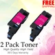 2 PK 593-BBJV Magenta Toner Cartridge For Dell Color Laser E525W Series Printer