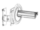 Zebra P1058930-052 Spindle Kit Liner Take Up Spindle & Motor ZT410