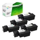 TCT For Dell Multi-Fuction E525w series 5 Pack Laser Toner Cartridge Color Set