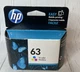 GENUINE HP 63 F6U61AN TRI-COLOR INK FACTORY SEALED EXP DEC 2018