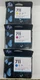 HP 711 Lot Of 3 Yellow Cyan Magenta DesignJet Ink Cartridge CZ136A EXP 2016
