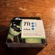 2021 3 Pack New Genuine HP 711 Cyan DesignJet Inks CZ134A OEM SEALED T120 T150
