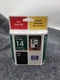 New Genuine HP 14 Black Ink Cartridge. Sealed HP oem black 14 Cartridge