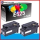 2PK Compatible E525 Toner Cartridge for Dell E525W Printer