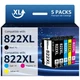822XL BK Color Ink for Epson WorkForce WF-4834 WF-4820 WF-4830 WF-3823 WF-4833