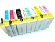 6 x Ink for HP DesignJet 30 90 130 130R / No. 85 + 84 / C9425A-C9429A Cartridges