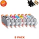 8 PK CLI-65 CLI65 Combo Color Ink Cartridge Compatible For Canon PIXMA Pro200