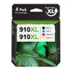 4PACK 910XL Ink Combo W/Chip for HP OfficeJet Pro 8010 8015 8020 8022 8025 8028