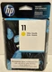 HP #11 Yellow C4838A 28ml Ink Cartridge Design Jet Office Jet EXP 8/2020 NIP