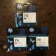 GENUINE SET 3 HP 711 INKS DESIGNJET CZ130A,CZ131A,CZ132A-2024/2025