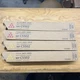 Lot of 4 Ricoh Savin Lanier MP C5502 Magenta Yellow Toner 841753 841752