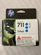 HP 711 DesignJet 3-Pack 29ml Ink Cartridge - Cyan (CZ134A) EXPIRED 11/2020