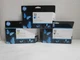 HP 72 C9371A C9373A C9374A DesignJet Ink Cartridges 130-ml LOT SET OF 3 NEW 2026