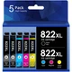 822XL T822 Ink Cartridge for Epson 822 WorkForce Pro WF-3823 WF-4833 WF-3909