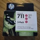 HP CZ135A HP711 Magenta Ink DesignJet Cartridge 3-pack Exp 06/2021