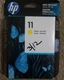 HP 11 YELLOW INK  C4838A CARTRIDGE ORIGINAL