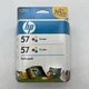 HP 57 Twin Pack Tri-color Ink Cartridges OEM Deskjet NEW/ EXPIRES August 2010