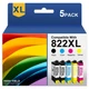 T822 822XL Ink Cartridges compatible for Epson WorkForce WF-3823 WF-4833 WF-4830