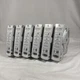 Lot of 6-Zebra 10015355K 1&times;11 Adult Z-Band UltraSoft Wristband Cart 175 White