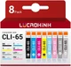 CLI-65 Ink Cartridges 8 Pack Compatible for Canon PIXMA PRO-200