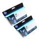2PK Genuine HP 72 Cyan Ink C9371A T790  T610 T2300 T1120 T1200 T1300  (130ML)