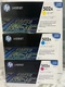 HP Genuine 502A Toner Cartridges Yellow Cyan Magenta Q6472A Q6471A Q6473A