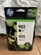HP 901 Black and Tri-color Ink Cartridges - 2 Pack (CN069FN) Dec2018