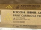 Ricoh Savin Lanier Print Cartridge YELOW Type C2550/C9025/L525C EDP Code 841283