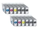 12 x Ink for Canon iPF670 iPF680 iPF685 iPF780 / PFI-107 (2 Sets) Cartridge